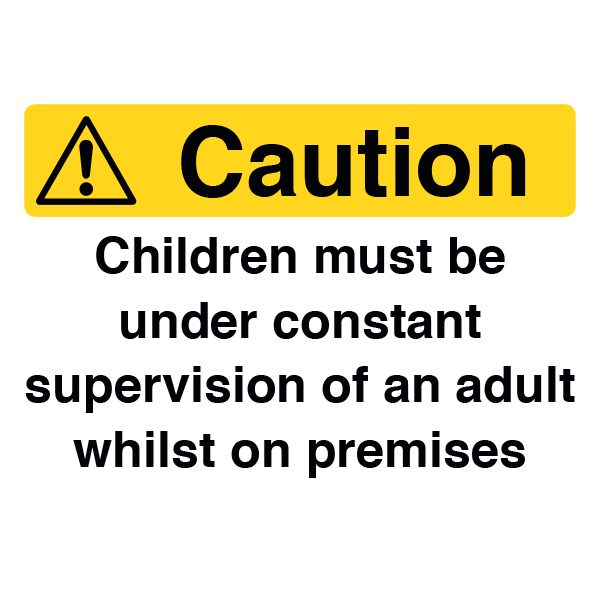 Caution Children Supervision
