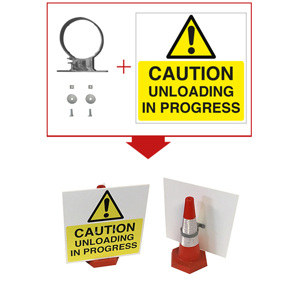 Caution Unloading - Sign Kit