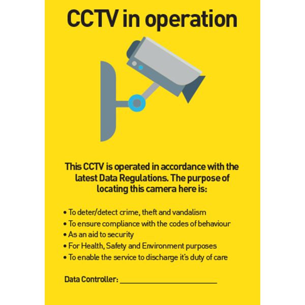 CCTV In Operation (Data Controller)
