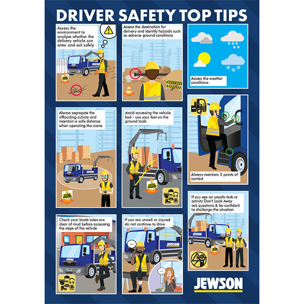 Driver Safety Top Tips Poster (Jewson)