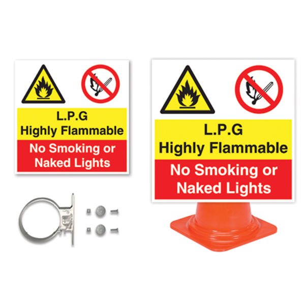 No Smoking / No naked Flame - Sign Kit