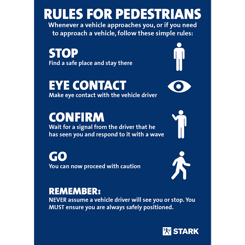 Rules for pedestrians